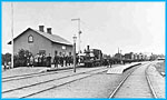 Bjrnum station p Hssleholm - Markaryds Jrnvg, HMJ, omkring 1900
