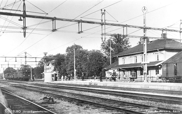Ockelbo, Statens Jrnvgars station omkring 1950