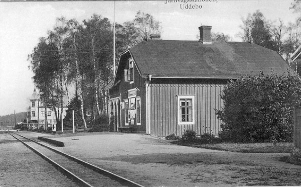 Uddebo station omkring 1920