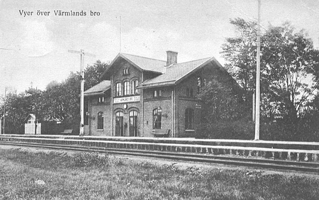 Vrmlands bro station omkring 1900