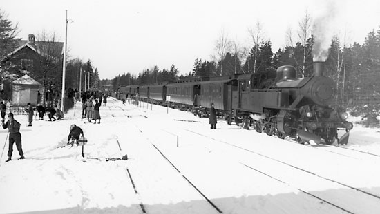 Nissafors station p 1930-talet