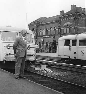 Rlsbussar i Vrnamo 1953