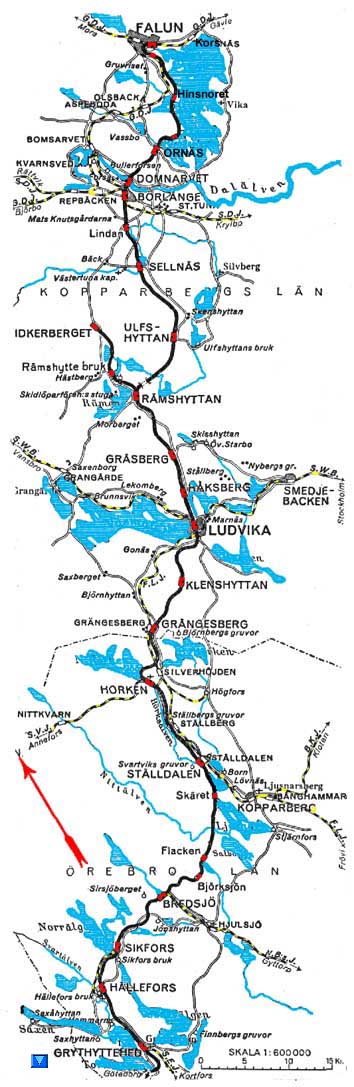 Karta BJ delen Falun - Grythyttehed