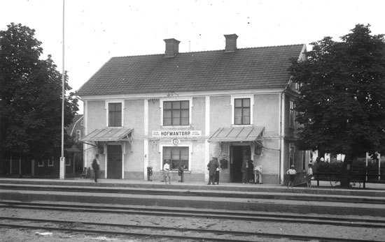 Hofmantorp station omkring 1920
