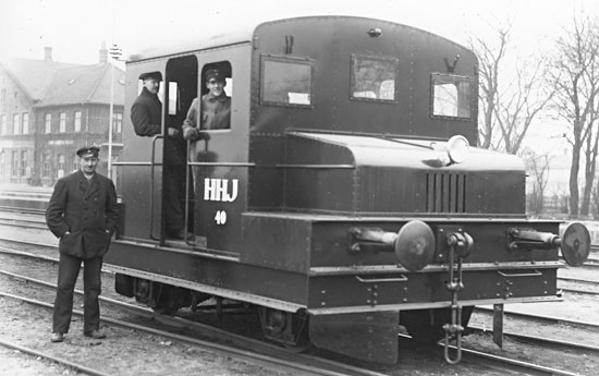 Klippan 1932-01-29. HHJ lokomotor nummer 40