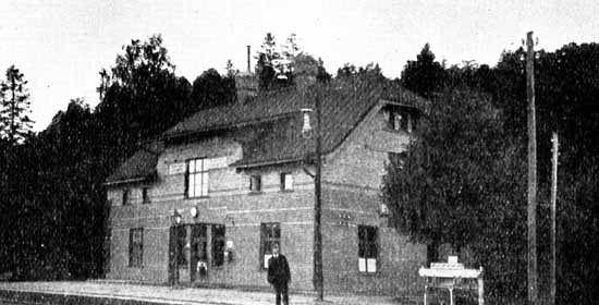 Kragenäs station aroud year 1922