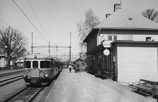 Railcar Y7 1250 at Karlsborg year 1986