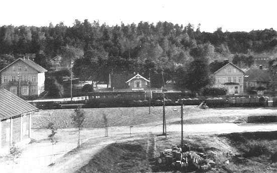 Kopparbergs stations samt järnvägens förvaltningsbyggnad