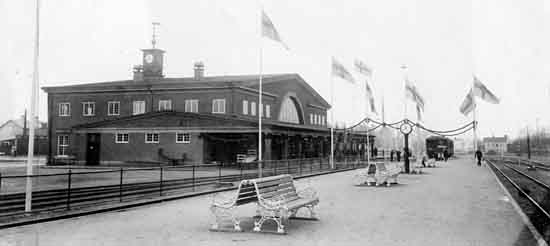 Gävle Södra new station October 31Th 1927