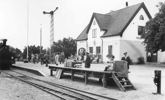 Hällevik station year 1947