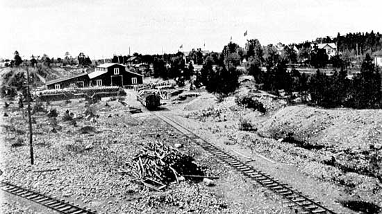The gravel pit att Vassmolsa year 1924.