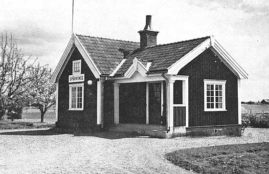 Spärringe stationshus nyrenoverat på 1930-talet