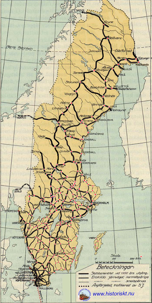 Järnvägar i Sverige, översikt