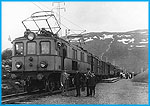 Malmbanan, Abiskojokks hllplats 1921. Elloket Pa 28 med persontg.