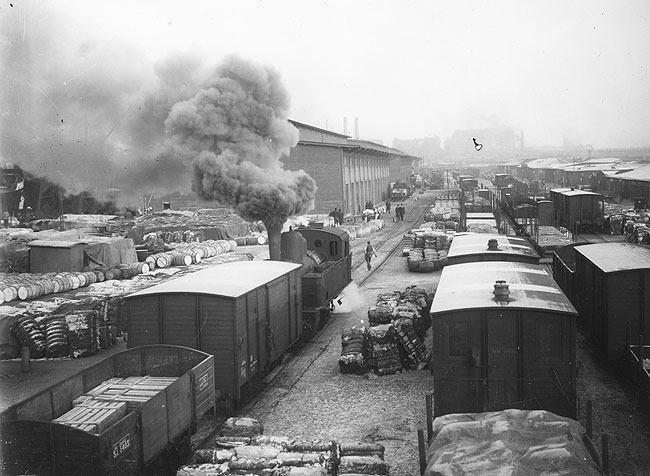 Gteborg. The yard at Masthugget year 1929