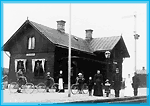 Norra Södermanlands Järnväg, NrSlJ, Läggesta station omkring 1900
