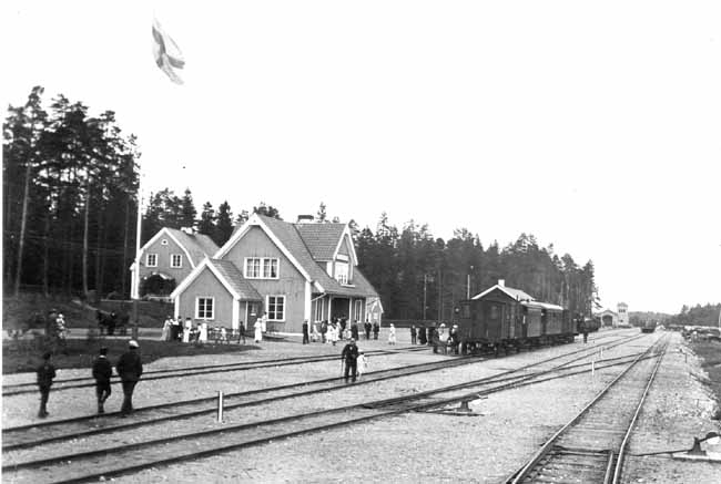 Strömsbergs station year 1918