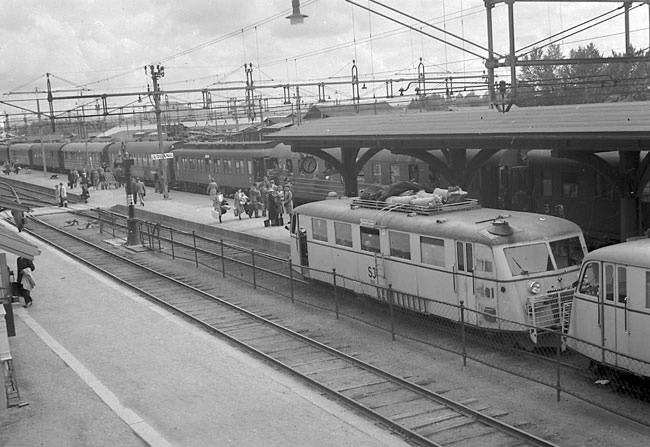 Ljusdal station omkring 1949