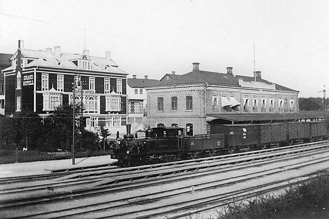 Ronneby station på Mellersta Blekinge Järnväg, MBlJ, 1904