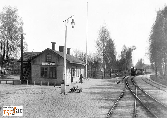 Järle station på Nora - Ervalla Järnväg, NEJ, 1920-talet