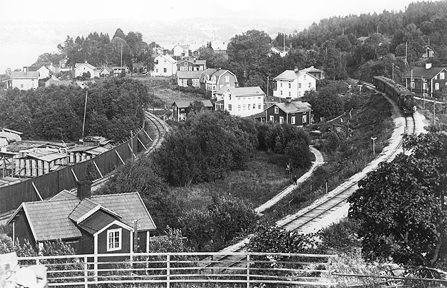 The east coast line, OKB, at Gngviken year 1930