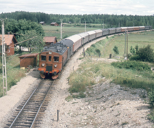 Kristianstad station och bangrd omkring 1942