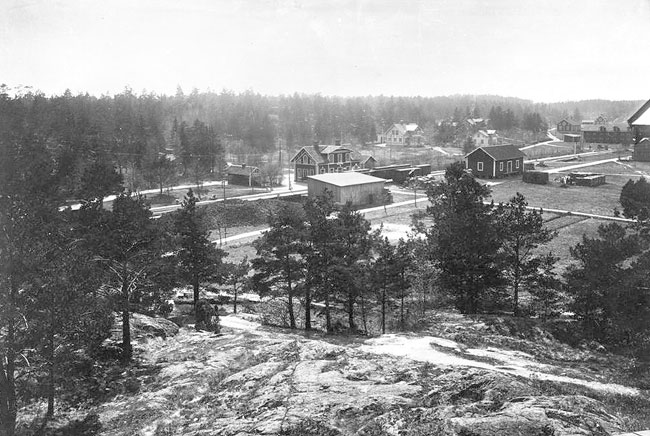 B, Vikbolandsbanan, Arksunds station omkring 1915