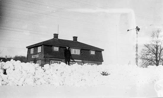 Bilden är tagen i Gammalstorp 29 februari och ger en uppfattning om snöläget