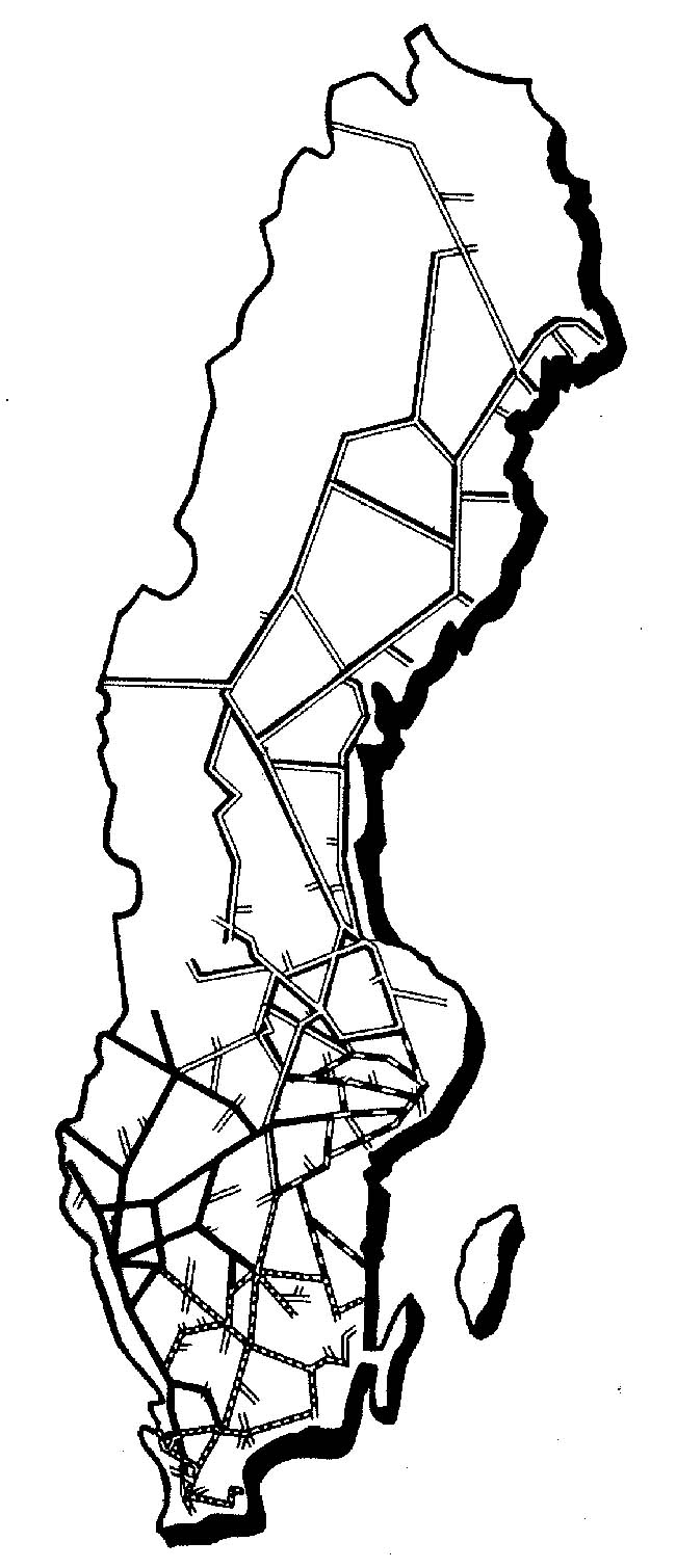 Persontrafikdivisionens regionala affärsområden 1988-07-01