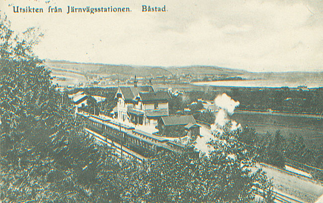 Båstad railway station year 1900