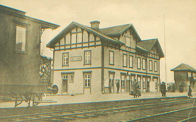 Bastuträsk, Statens Järnvägars station omkring 1930