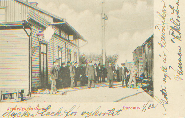 Derome station omkring 1900