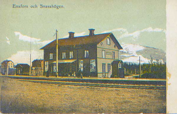 Enafors station omkring 1900