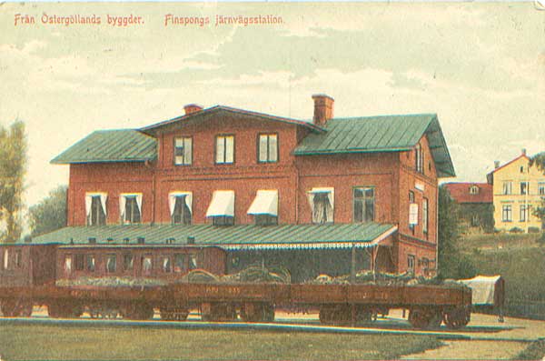 Finspång station omkring 1900