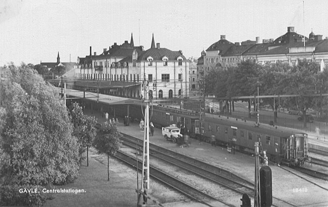 Gävle Central omkring 1945