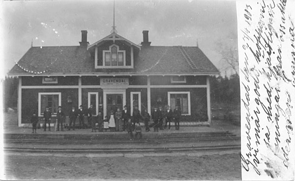 Gravendal station ca 1900