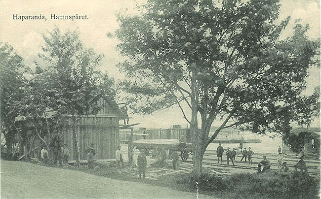 Haparanda hamnspår omkring 1916