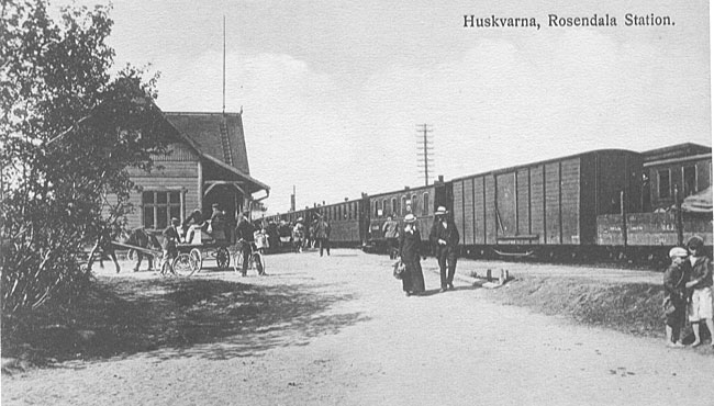 Huskvarna, Rosendala omkring 1900