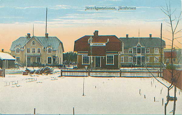 Järnforsen station omkring 1910