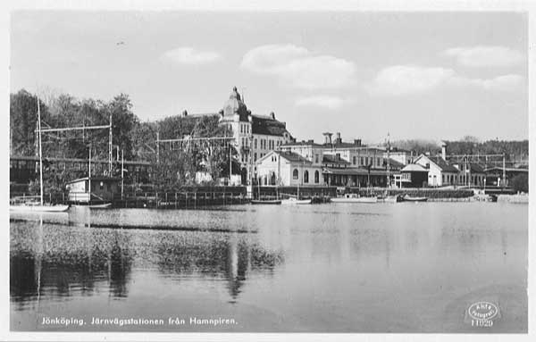 nkping station omkring 1950