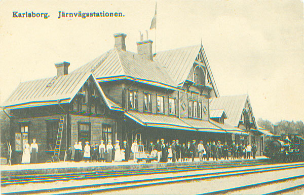 Karlsborg  station ca 1900
