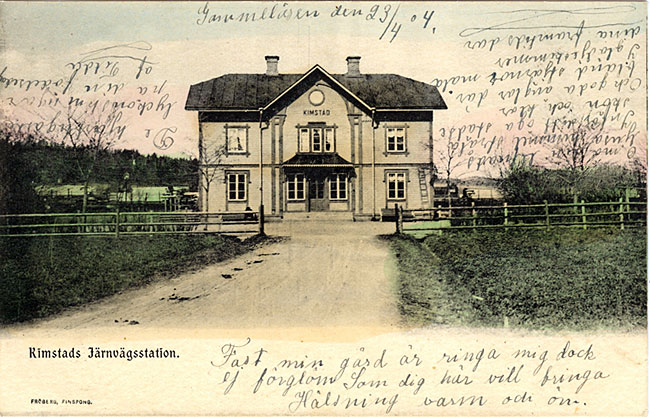 Kimstad station i brjan av 1900-talet