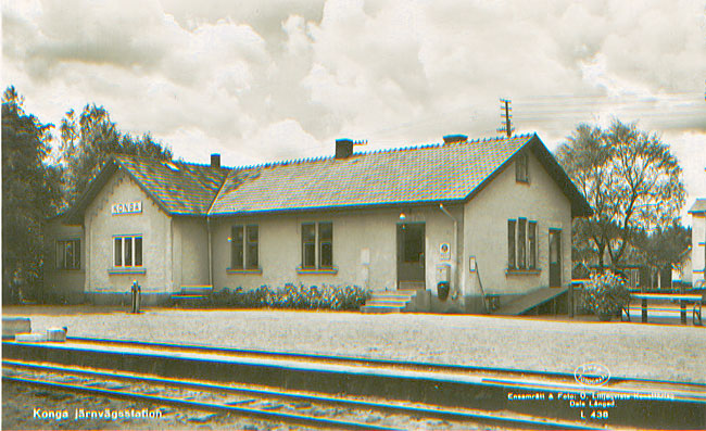 Konga station 1940-talet