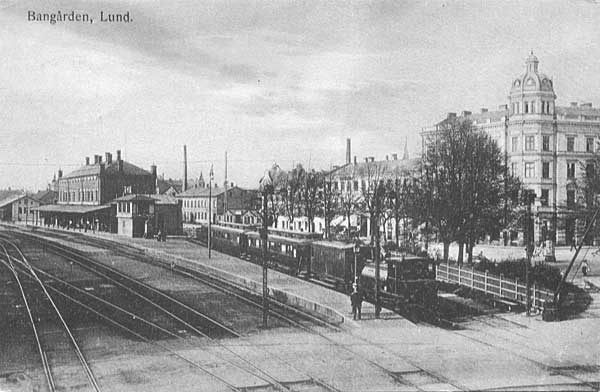 Lund station omkring 1905