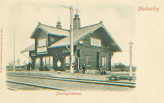 Morkarlby station cirka 1905
