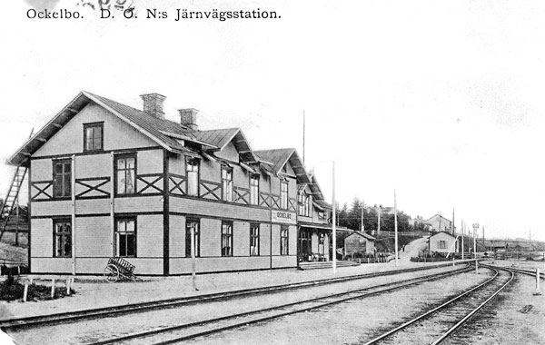 Ockelbo, DONJ station omkring 1910