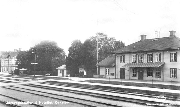 Ockelbo, Statens Järnvägars station omkring 1930