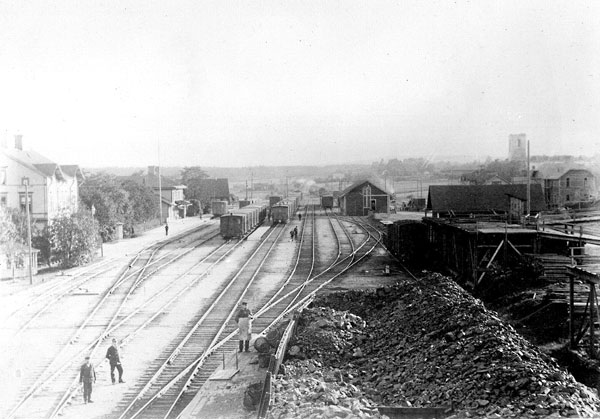 Ockelbo, Statens Järnvägars station omkring 1905