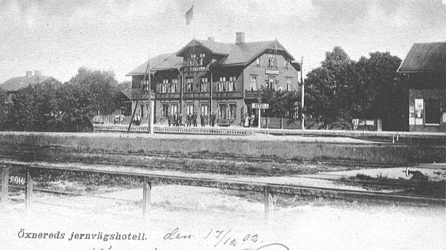 Öxnered Järnvägshotell omkring 1900