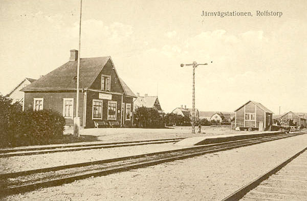 Rolfstorp station omkring 1920
